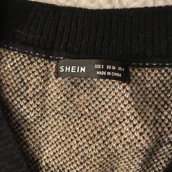 SHEIN Sweater Vest checkered size Small - Picture 2 of 3